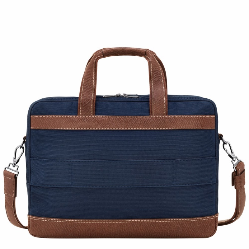 Navy Longchamp Boxford L Men's Briefcase Bags